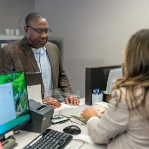 Man at the bank