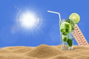 Hot beach