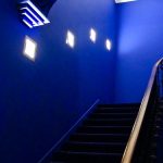 Blue stairs
