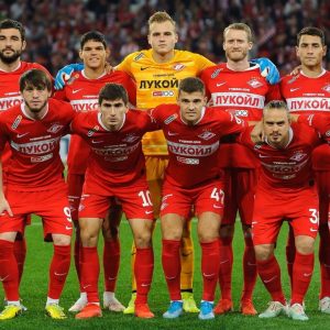 Football team in red
