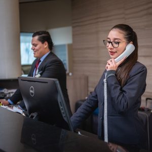 People at work