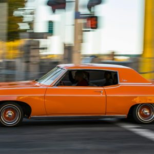 orange car