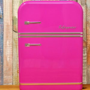 pink refrigerator