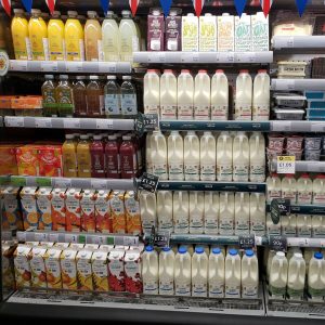juice and milk